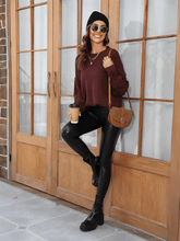 Stanton Crewneck Knit Sweater - Brown