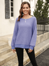 Sweet Moment Knit Pullover Sweater - Purple