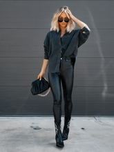 Thinking Out Loud Cotton Denim Shacket - Black