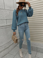 HARVIE KNIT TOP - YALE BLUE