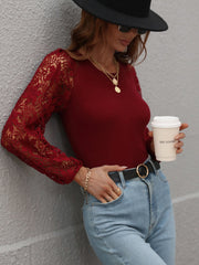 TAYLA KNIT TOP - CLARET