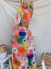 Gayle Floral Printed Maxi Dress - Multi