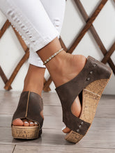 Breathable Side Platform Sandals