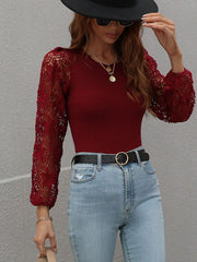 TAYLA KNIT TOP - CLARET