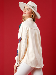 Texas Cowgirl Disco Oversized Shacket