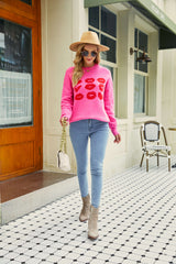 Heart To Kiss Pullover Knit Sweater