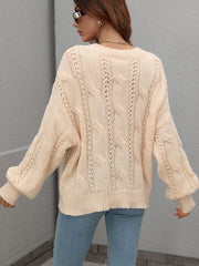 ZINNY KNIT SWEATER - APRICOT