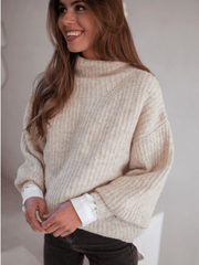 CHESTER KNIT JUMPER BEIGE