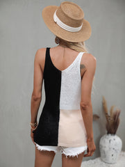 BABETTE KNIT TANK - BLACK