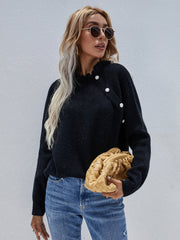 MAKEDO Black Knit Sweater