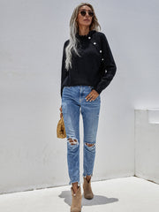 MAKEDO Black Knit Sweater