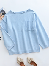 DORETTA Oversized Front Pocket Knit Sweater