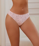 Casual Cotton Fresh Low-rise Cute Briefs Floral Printing Elasticity Intimates Lingerie 2PCS Set Panties