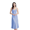 Casual Long Sleeveless Satin Silk Chemise Lingerie Slip Nightwear Sleep Gowns