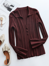 TAMIA Bell Cuff Knit Shirt Jacket - Chocolate