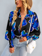 FLEETWOOD BLOUSE - BLACK PRINT