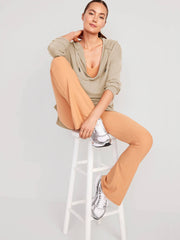 Forever Essential Pocketed Cotton Blend Hoodie - Neutral