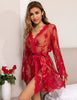 Elegant Transparent Robe Nightgown Sleepwear