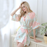 Flower Print Long Sleeve Pajama