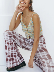 LEO KNIT TOP - GREEN PRINT