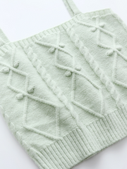 RACHAELS Knit Cardigan Set - Green