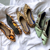 Flats Shoe Pointy Ballet Slip-on Loafers Soft Sole 3D Wool Knitted Pregnant Moccasins Boat Shoes Casual Flats