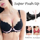 High-end Lace Adjustable Elegant Push Up Underwear Solid Intimates Bra