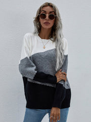 ELMA Knit Jumper - Grey Block