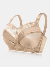 Lace Plus Size Transparent Ultra-thin Gather Push Up Bra