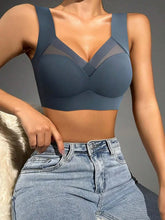 Lace Seamless Bralette Backless Brassiere Vest Gathers Shock-Proof Wireless Top Sport Bras