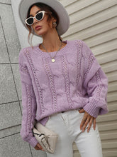 ZINNY KNIT SWEATER - LAVENDER