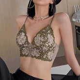 Lingerie Wireless Bralette Push Up Brassier Underwear Bra and Panty Set