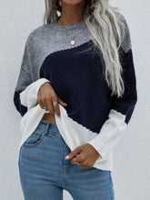 ELMA Knit Jumper - Navy Block