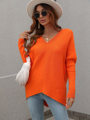 CLIA KNIT SWEATER - ORANGE