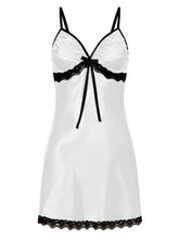 Open Shoulder Bows Polyester Lingerie