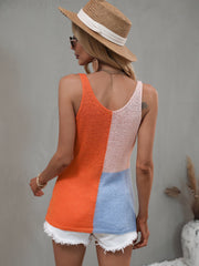 BABETTE KNIT TANK - ORANGE
