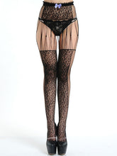 Pantyhose With Sheer Insert And Bow