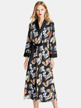 Printed Long Sleeve Casual Nightgown