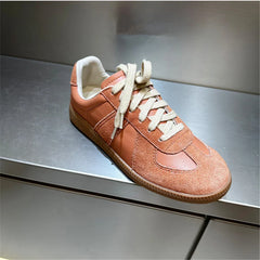 Genuine Leather Sneakers Cross-tied Comfort Casual Flats Shoes Woman High Quality Sport Shoes Sneakers