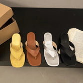 Thin Low Heels Slippers Round Clip Toe Beach Casual Sandals Flip Flops Shoes Zapatos De Mujer