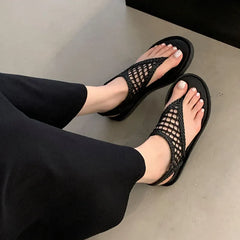 Flats Sandals Slides Shoes Beach Flip flops Round Toe Flats Sandals Shoes