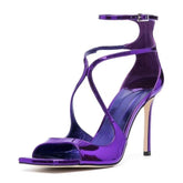 High-quality Hollow Slim High Heel Fish Mouth Sandals