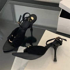 Street Style Elegant Thin High Heels Woman Pumps Pointed Toe Slingbacks Stripper Party