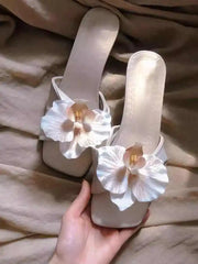 Flower Slippers Casual Comfort Outdoor Shoes Casual Dress Street Style Slides