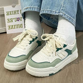 Vulcanize Shoes Flat Lace-up Sneakers Outdoors Non-slip Casual Comfortable Sports Platform Shoes Zapatillas Mujer