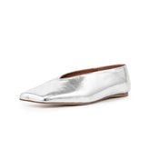 European and American Genuine Leather Flat Bottomed Square Toe Single Shoes