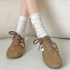 Casual Sneakers Popular Retro German Training Shoes Niche Comfortable Soft Soled Flat Shoes Versatile Single Shoes