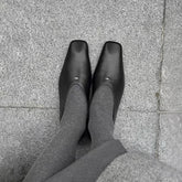 Footwear Square head Flats Mary Janes Shoes Shallow Buckle Strap Ballet Flats Shoes