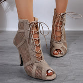 Party Dance Shoes Stiletto Heels Open Toe Sandals Ballroom Indoor Shoes High Heel Pumps