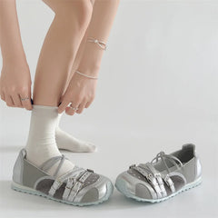 Casual Flat Shoes Comfortable Outside Shoes Round Toe High Quality Lightweight Single Shoes